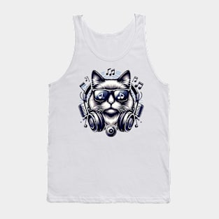 cat music Tank Top